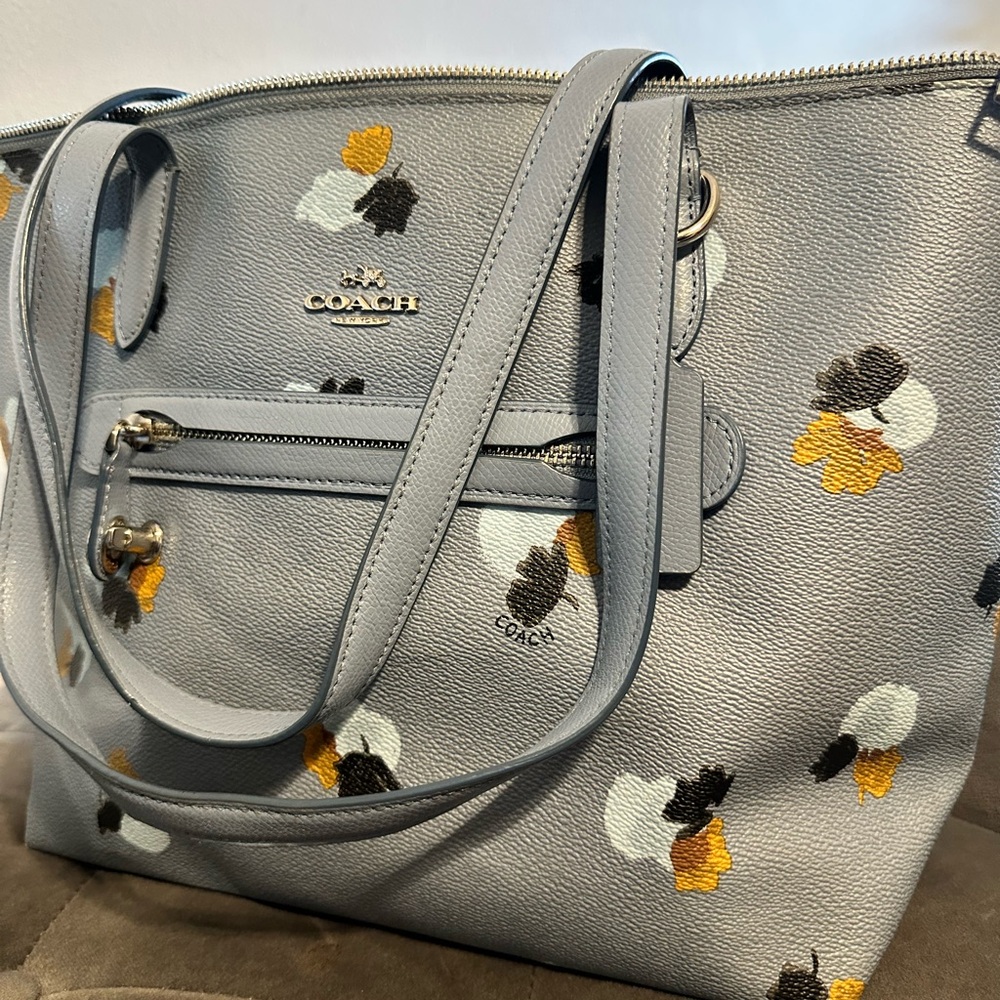 Coach Gray Floral Women's Bag